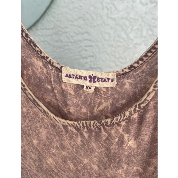 Altar'd State Sleeveless Top - XS, Washed Tan/Cream Color - Picture 3 of 7